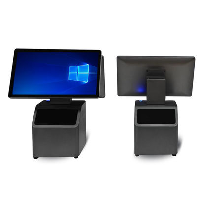 15.6'' 터치 스크린 POS 시스템 내장 1D/2D 스캐너 검은색 또는 흰색