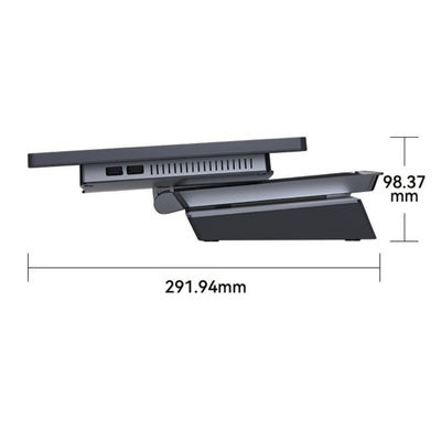 J1800/J1900/I3/I5 접는 터치 스크린과 알루미늄 합금 몸체와 함께 CPU POS 시스템