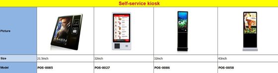 15인치 POS 레스토랑 의류 상점 책 상점 흰색/검은 J1800/J1900/I5 CPU