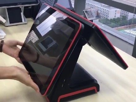 4G 삼성 DDR3 메모리 및 32G SSD 용량으로 사용자 정의 가능한 베젤 무료 I3 POS 시스템