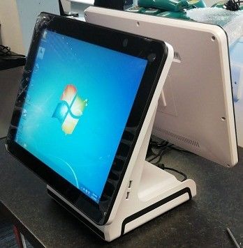 이중 터치 스크린 및 디스플레이를 갖춘 15인치 POS 시스템으로 B2B 거래